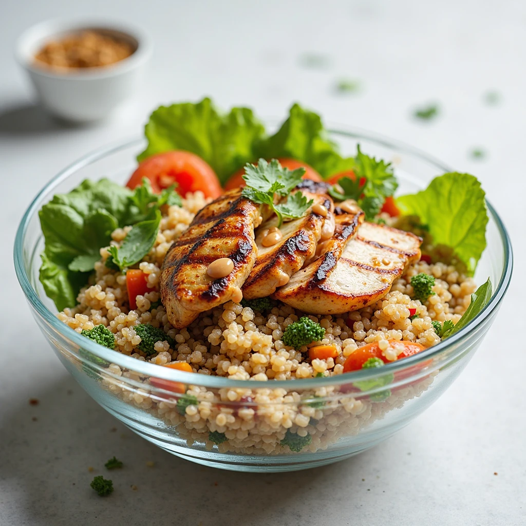 Salada de Quinoa com Frango Grelhado – Comida Boa