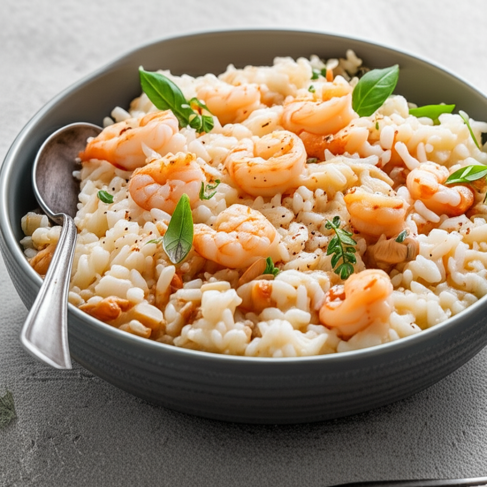 Risoto de Camarão com Limão Siciliano